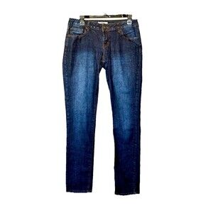 Bongo Jeans Women’s Size 11 Blue Acid Dark Wash Mid Rise Skinny